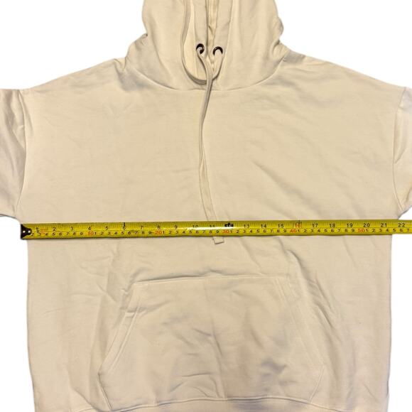 Buffalo David Bitton Cream Pullover Fleece Stretch Hoodie Medium NWOT - Picture 4 of 5